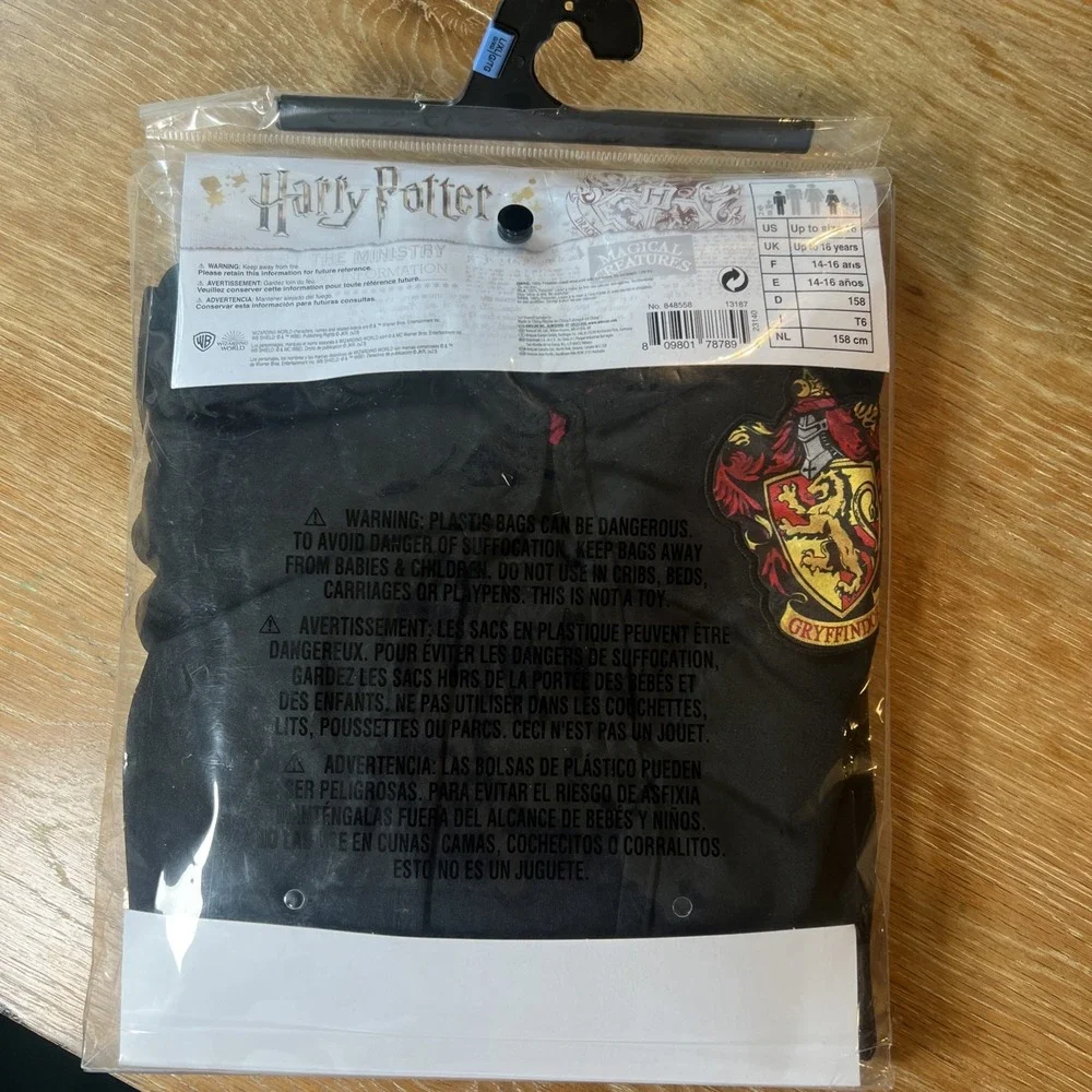 Harry Potter Gryffindor Robe Unisex Child L/XL Wizarding World Costume